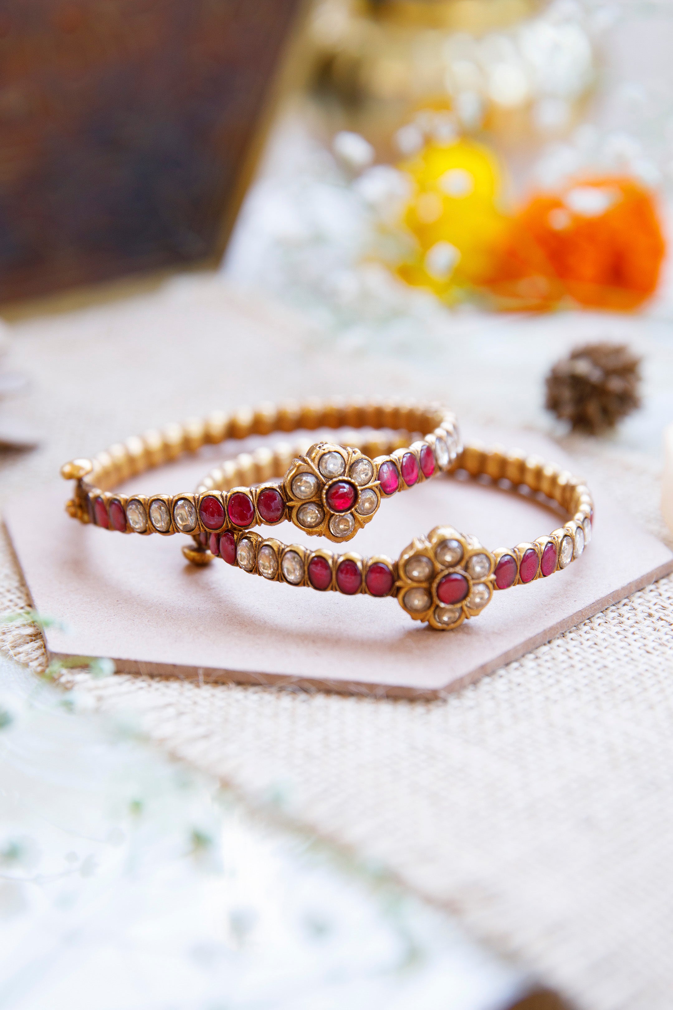 Traditional Bangles Set for Saree - South India Jewels